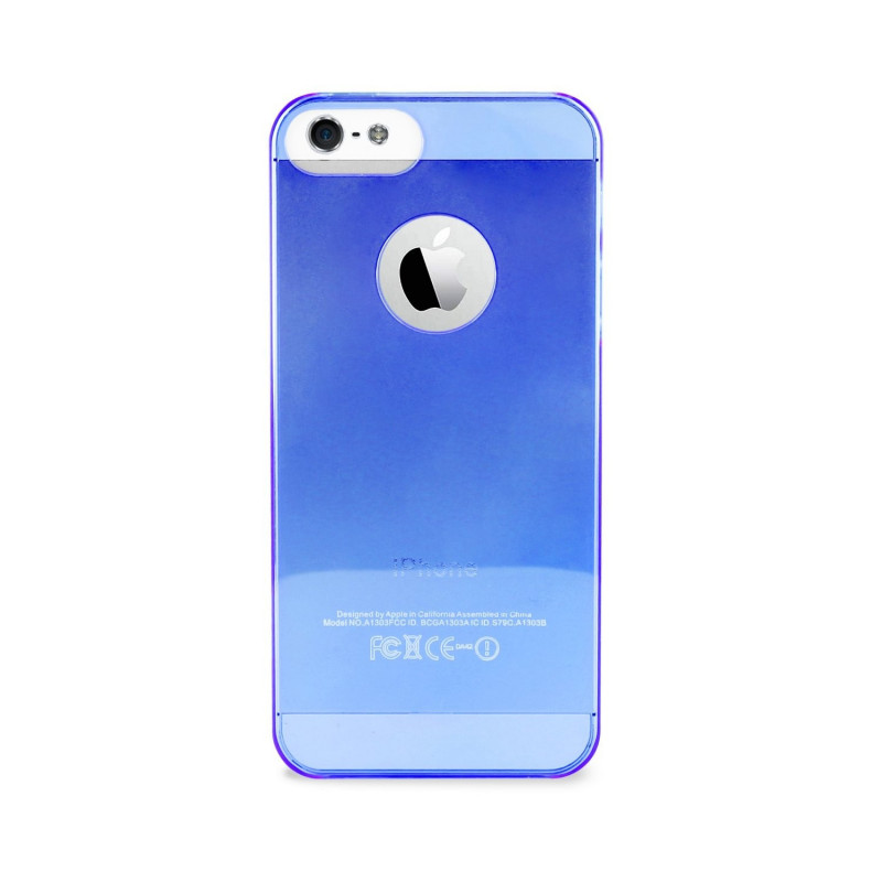 Coque Rigide PURO gamme Crystal Cover pour Apple iPhone 5/5S/SE - Bleu