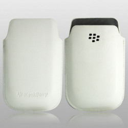 Etui d'Origine Pouch pour BlackBerry Torch 9800 - Blanc