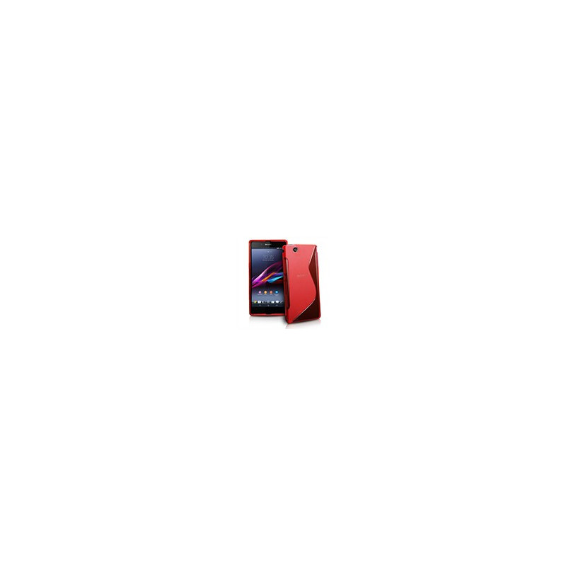 Coque Semi-Rigide en TPU - Design S-Case pour Sony Xperia Z - Rouge