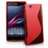 Coque Semi-Rigide en TPU - Design S-Case pour Sony Xperia Z - Rouge