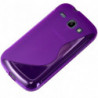 Coque Semi-Rigide en TPU - Design S-Case pour Samsung Galaxy S4 Active - Violet