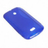 Coque Semi-Rigide en TPU - Design S-Case pour Nokia Lumia 510 - Bleu