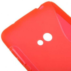 Coque Semi-Rigide en TPU - Design S-Case pour Nokia Lumia 625 - Rouge