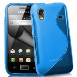 Coque Semi-Rigide en TPU - Design S-Case pour Samsung Galaxy Ace (S5830) - Bleu