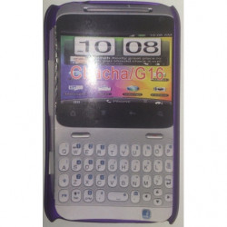 Coque Rigide Soft Touch Touché Gomme pour HTC Chacha - Violet