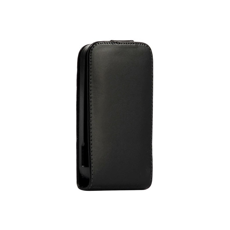 Housse Étui rigide à Rabat avec Petite Languette aimantée pour LG Optimus One P500 - Noir