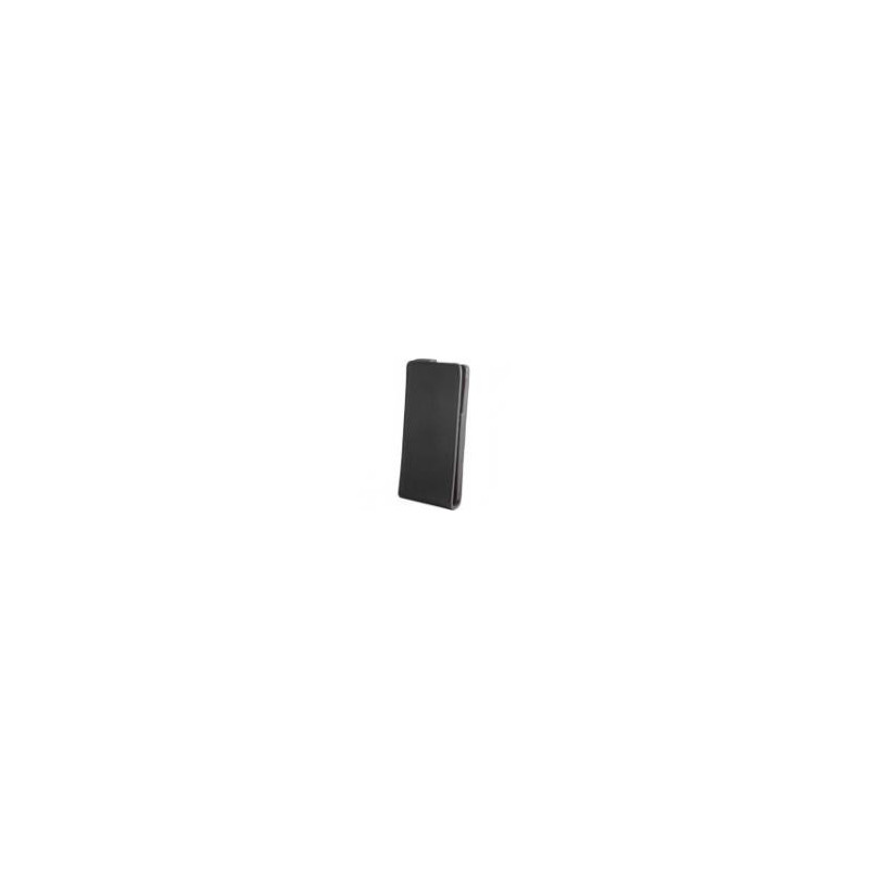 Housse Étui rigide à Rabat avec Petite Languette aimantée avec support pour visionnage pour Sony Xperia E/Xperia E Dual - Noir