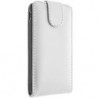 Housse Étui rigide à Rabat avec Languette aimantée pour LG Optimus L9 P760 - Blanc