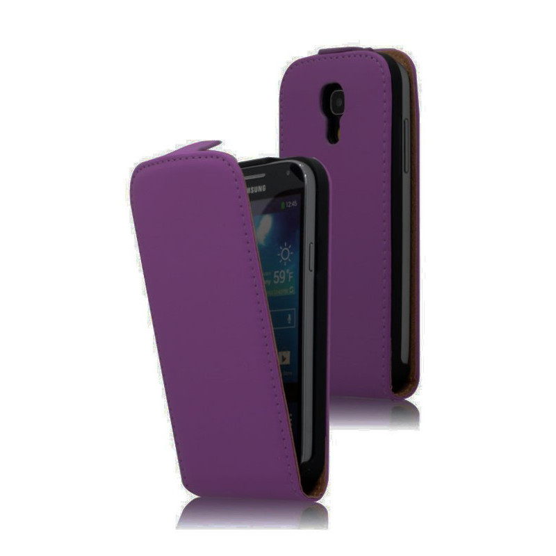 Housse Étui Ultra-Fin à Rabat avec fermeture magnétique pour Samsung Galaxy S4 - Violet