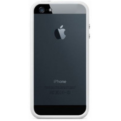 Bumper MOXIE  avec Boutons Argentés pour Apple iPhone 5/5S/SE - Blanc et Noir