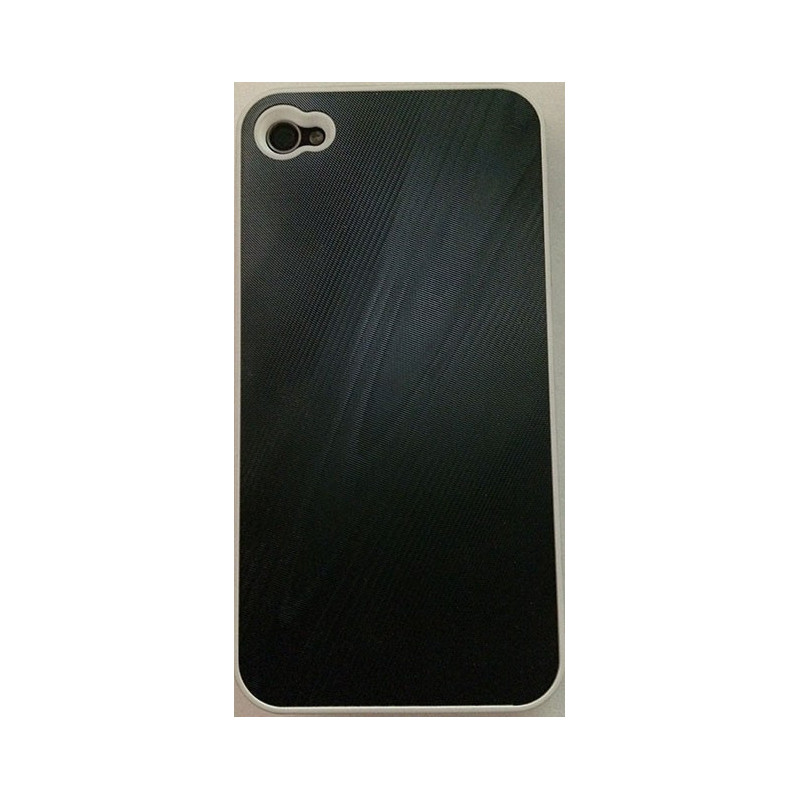 Coque Rigide touché aluminium pour Apple iPhone 4/4S - Noir