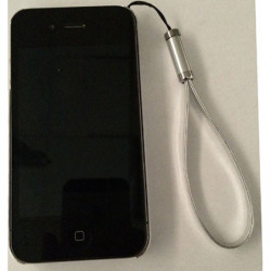 Coque Rigide pour Apple iPhone 4/4S Acier avec attache - Argent