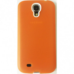 Coque Semi-Rigide pour Samsung Galaxy S4 - Transparent et Contour Orange