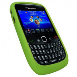 Housse Thermoformée en Silicone mou pour Blackberry Curve 8520 - Vert