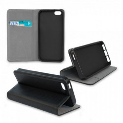 Housse Etui Folio Série Smart Magnet pour HTC One M9 - Noir