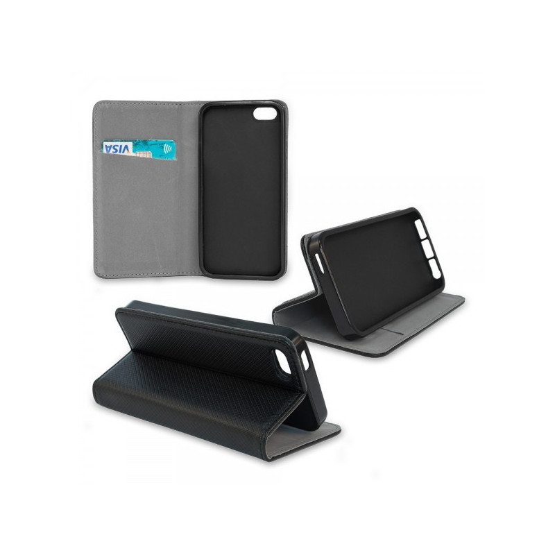 Housse Etui Folio Série Smart Magnet pour HTC One X9 - Noir