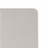 Housse Etui Folio Série Smart Magnet pour Microsoft Lumia 550 - Argent