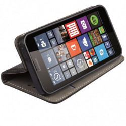 Housse Etui Folio Série Smart Magnet pour Microsoft Lumia 640 - Noir