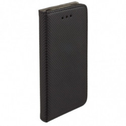 Housse Etui Folio Série Smart Magnet pour LG K10 - Noir