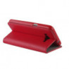 Housse Etui Folio Série Smart Magnet pour LG K10 - Rouge