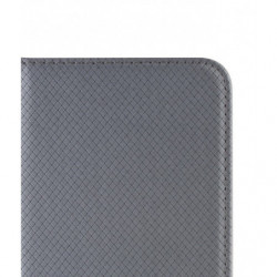 Housse Etui Folio Série Smart Magnet pour LG K8 - Gris