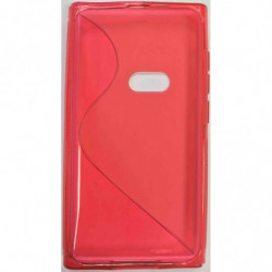 Coque Semi-Rigide en TPU - Design S-Case pour Nokia N9 - Rouge