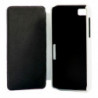 Etui FERRARI en Cuir Series Book Flip Case pour BlackBerry Z10 - Blanc