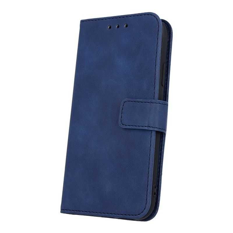 Housse Etui Folio Série Smart Velvet pour Samsung Galaxy S21 FE 5G - Bleu Marine