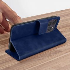 Housse Etui Folio Série Smart Velvet pour Samsung Galaxy S21 FE 5G - Bleu Marine