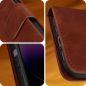 Housse Etui Folio Série Smart Velvet pour Apple iPhone 12, iPhone 12 Pro - Marron