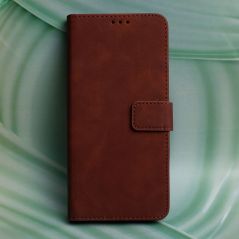 Housse Etui Folio Série Smart Velvet pour Apple iPhone 12, iPhone 12 Pro - Marron