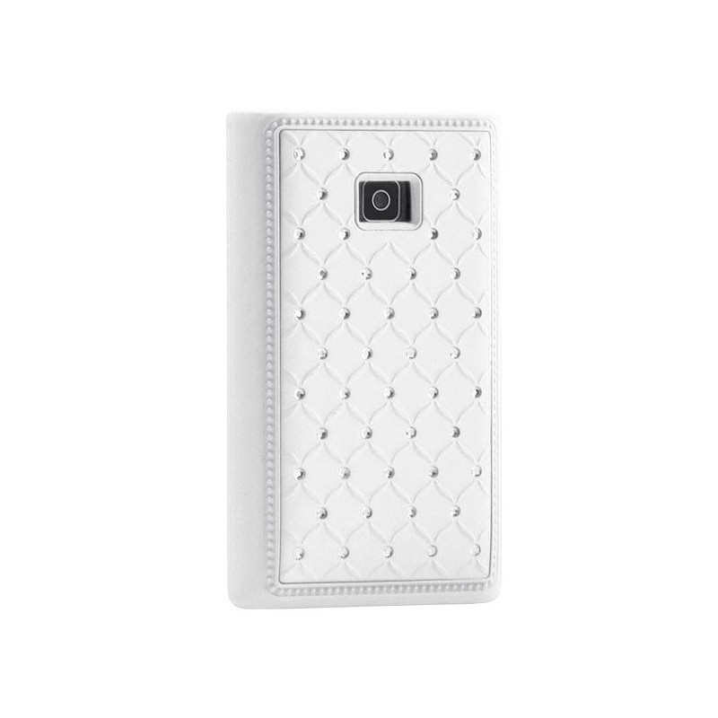 Coque Rigide mini Diamant pour LG Optimus L3 E400/Optimus L3 E405 - Blanc