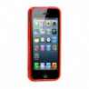 Coque Rigide à Dos Transparent et Contour de Rouge pour Apple iPhone 5/5S/SE