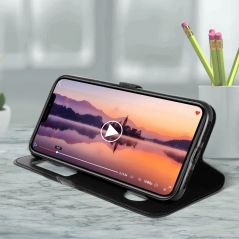 Housse Etui Folio Fenêtre Décrochage Rapide pour SONY Xperia Z3 - Noir