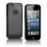 Coque Rigide à Dos Transparent et Contoure de Noir pour Apple iPhone 5/5S/SE