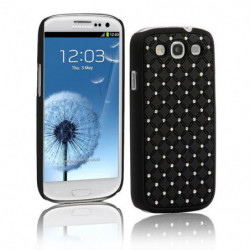 Coque Rigide mini Diamant pour Samsung Galaxy S3 - Noir