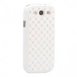 Coque Rigide mini Diamant pour Samsung Galaxy S3 - Blanc