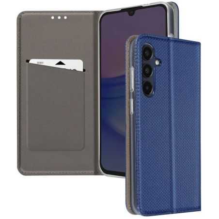 Housse Etui Folio Série Smart Magnet pour Samsung Galaxy A35 5G - Bleu