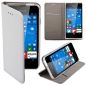 Housse Etui Folio Série Smart Magnet pour Microsoft Lumia 550 - Argent