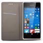 Housse Etui Folio Série Smart Magnet pour Microsoft Lumia 550 - Argent