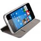 Housse Etui Folio Série Smart Magnet pour Microsoft Lumia 550 - Argent