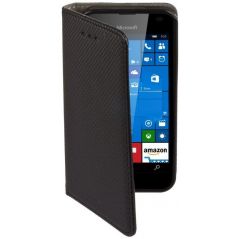 Housse Etui Folio Série Smart Magnet pour Microsoft Lumia 550 - Noir