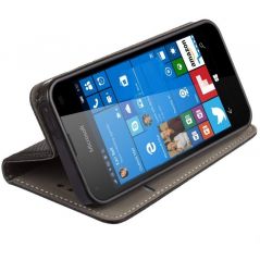 Housse Etui Folio Série Smart Magnet pour Microsoft Lumia 550 - Noir