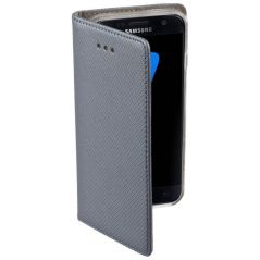 Housse Etui Folio Série Smart Magnet pour Samsung Galaxy S7 - Gris