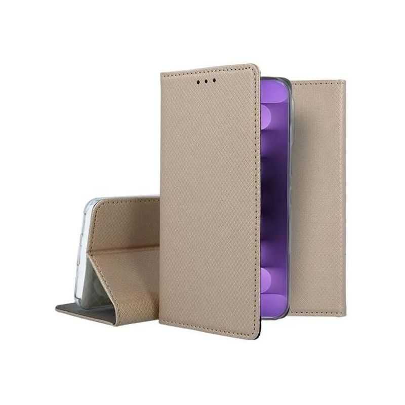 Housse Etui Folio Série Smart Magnet pour Honor 90 - Or