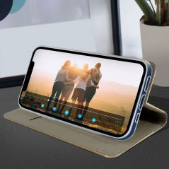 Housse Etui Folio Série Smart Magnet pour Honor 90 - Or