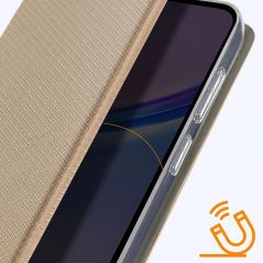 Housse Etui Folio Série Smart Magnet pour Honor 90 - Or