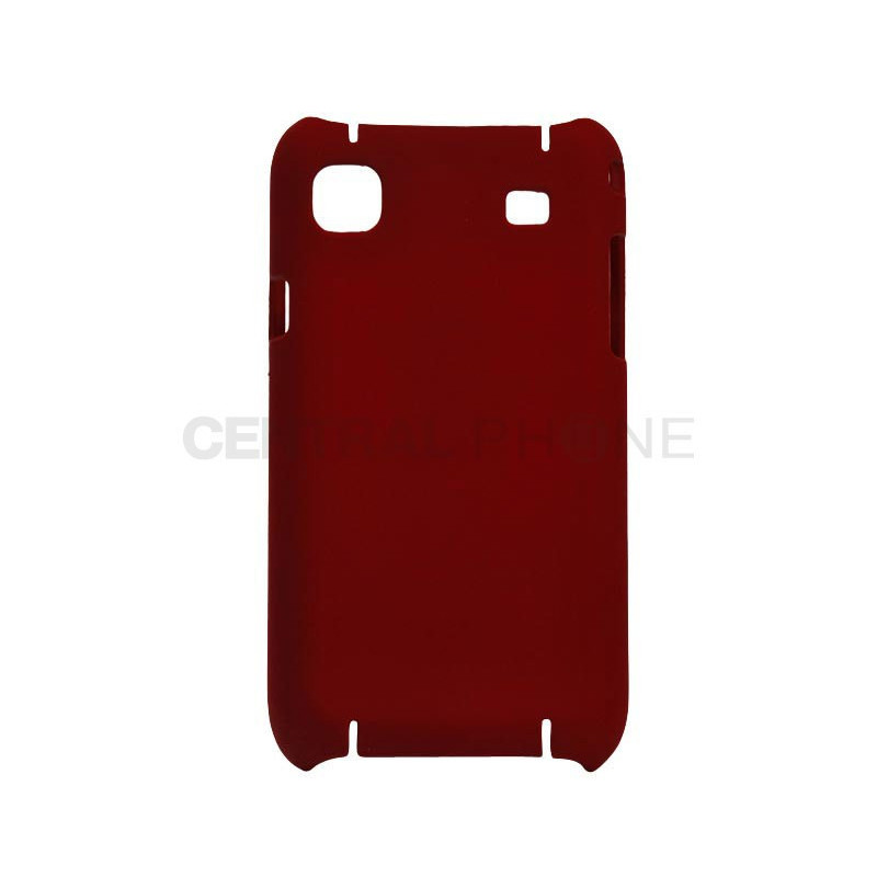 Coque Rigide Soft Touch Touché Gomme pour Samsung I9000 Galaxy S - Rouge
