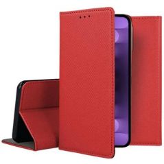 Housse Etui Folio Série Smart Magnet pour Motorola Moto G75 - Rouge