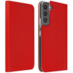 Housse Etui Folio Série Smart Magnet pour Samsung Galaxy S21 FE 5G - Rouge